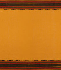 Mustard Handloom Bengal Cotton Saree With Buttas-BG1930-Mustard