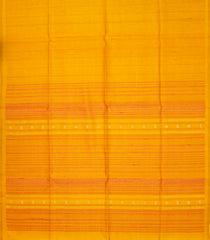 Turmeric Yellow Handloom Soft Silk Saree With Stripes-SO4158