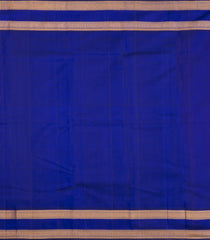 Red Handloom Korvai Kanchipuram Silk Saree With Zari Buttas-KA15318