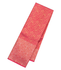 Pink Handloom Kanchipuram Silk Saree With Vanasingaram Motifs-KA15806