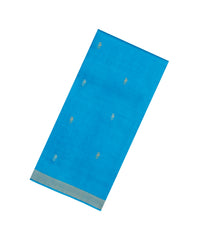 Turuqoise Woven Tussar Silk Saree With Mango Motifs & Zari Border-TU3532