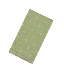 Cardamom Green Woven Synthetic Blended Saree With Embroidered Motifs-EN2076