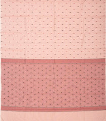 Baby Pink Handloom Rasipuram Cotton Saree With Mango Motifs