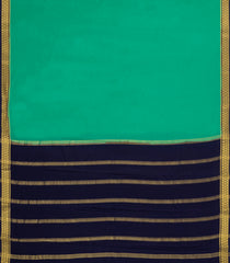 Aquamarine Woven Mysore Silk Saree With Contrast Zari Border-MS3587