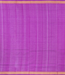 White & Pink Handloom Silk Cotton Saree With Checks & Zari Border-SC4628