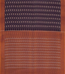 Burgundy Handwoven Orissa Cotton Saree With Tie & Dye Motifs-OR0912
