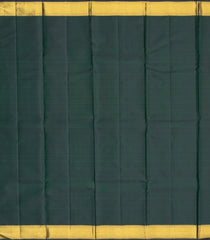 Bottle Green Handloom Kanchipuram Silk Saree With Kamalam Buttas-KA13058