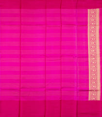 Pink Handloom Banarasi Silk Saree With Zari Checks-BE1874