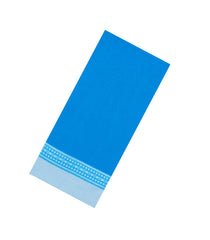 Sky Blue Woven Bengal Cotton Saree With Contrast Border-BG1740