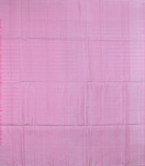BubbleGum Pink Handloom Soft Silk Saree With Floral Motifs & Contrast Border-SO4622