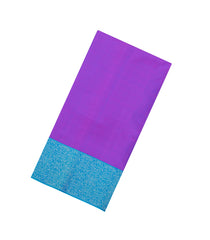 Purple Handloom Soft Silk Saree With Contrast Floral Border-SO4723