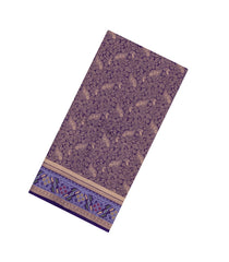 Purple Woven Art Dupion Saree With Floral Zari Motifs-BL5920