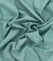 Shadow Green Woven Linen Saree With Contrast Selvage & Pallu-LI0695