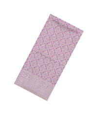 Lavender Woven Art Dupion Saree With Floral Vine Motifs-BL5947