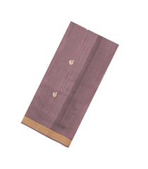 Lilac Woven Tussar Silk Saree With Annam Buttas-TU3237