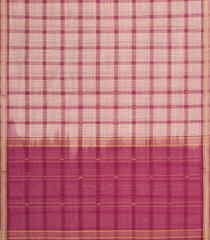 Dusty Pink Woven Kadappa Cotton Saree With Checks-KN0766