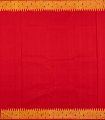 Off White Handloom Korvai Kanchipuram Silk Saree With Stripes-KA15382