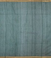 Bottle Green Handloom Maheswari Silk Cotton Saree With Buttas & Zari Border-SC4880