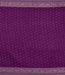 Magenta Printed Synthetics Dola Silk Saree With Floral Motifs-BL5199