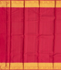 Blue Handloom Korvai Kanchipuram Silk Saree With Checks & Contrast Border-KA13028