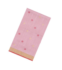 Baby Pink Handloom Uppada Silk Saree With Meena Floral Buttas-UP0397