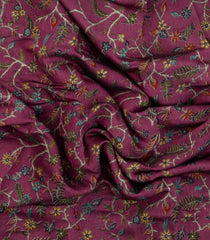 Chesnutt Pink Printed Chanderi Cotton Saree With Zari Border-BL5481