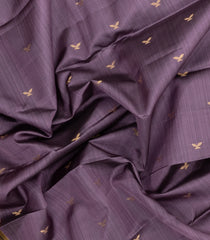 Lilac Woven Pure Silk Saree With Buttas & Contrast Border-EC2567