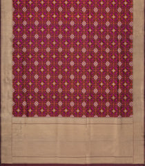 Black Handloom Banarasi Tanchoi Silk Saree With Meena Floral Motifs-BE1847