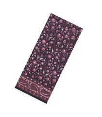 Burgundy Printed Jaipur Cotton Saree With Floral Motifs-JC1811