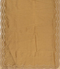 Gold Blended Tissue Saree With Embroidered Motifs