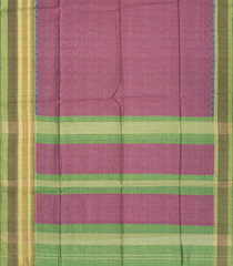 Dusty Pink Woven Synthetic Dupion Saree With Contrast Border-BL4343