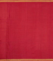 Red Woven Tussar Silk Saree With Peacock Buttas-TU3274