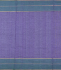 Lavender Handloom Silk Cotton Saree With Checks & Contrast Border-SC3943