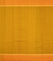 Navy Blue Woven Tussar Silk Saree With Chekcs & Mustard Border-TU3232