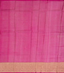 Maroon Handloom Banarasi Organza Silk Saree With Floral Buttas-BE1658