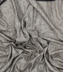 Grey Printed Synthetics Dupion Saree With Abstract Motifs-BL5210