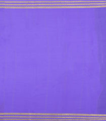 Violet Woven Mysore Silk Saree With Contrast Zari Border-MS3834