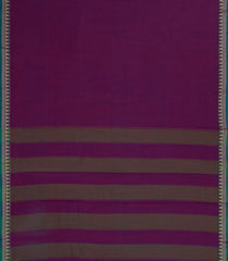 Purple Woven Chirala Cotton Saree With Temple Border-CR1422
