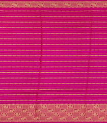 Hot Pink Woven Synthetic Dola Silk Saree With Zari Stripes-BL5718