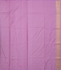 Lavender Handloom Banarasi Silk Saree With Floral Vine Motifs