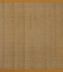 Mustard Handloom Village Cotton Saree With Annam Buttas-VC1624