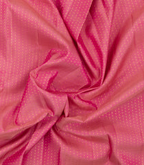 Peach Handloom Kanchipuram Silk Saree With Contrast Border-KA16309