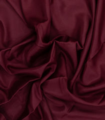 Dark Maroon Woven Mysore Silk Saree With Contrast Zari Border-MS3826