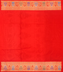 Aquamarine Handloom Paithani Silk Saree With Meena Border & Pallu-PA1126