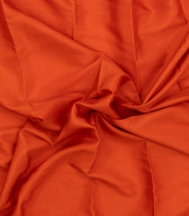Red Woven Mysore Silk Saree With Contrast Zari Border-MS3586