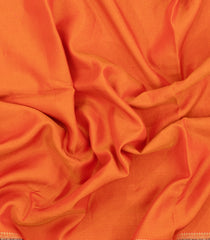 Orange Woven Blended Viscose Saree With Contrast Border-BL5530
