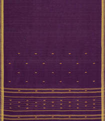 Dark Purple Woven Kadapa Cotton Saree With Buttas-KN0702