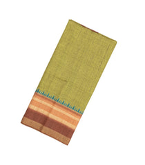 Cardamom Green Woven Synthetic Dupion Saree With Border-BL4410