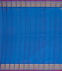 Grey Handloom Gadwal Silk Cotton Saree With Buttas & Contrast Border-GA0222