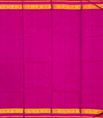 Bottle Green Handloom Korvai Kanchipuram Silk Saree With Mango Buttas-KA12091